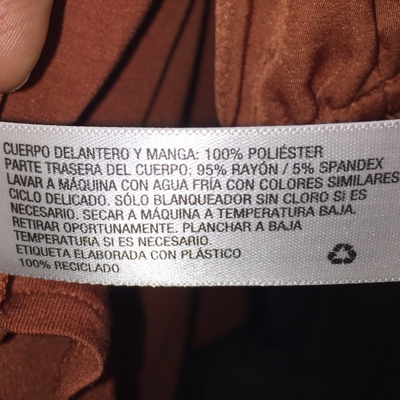 Maternity Top Isabel by Ingrid and Isabel Copper Rust L NWT - Picture 9 of 11